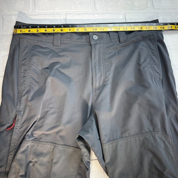 REI Co-op Pants Men 38x32 Gray Cargo Vented Technical Hiking Regular Fit Stretch - Picture 11 of 14